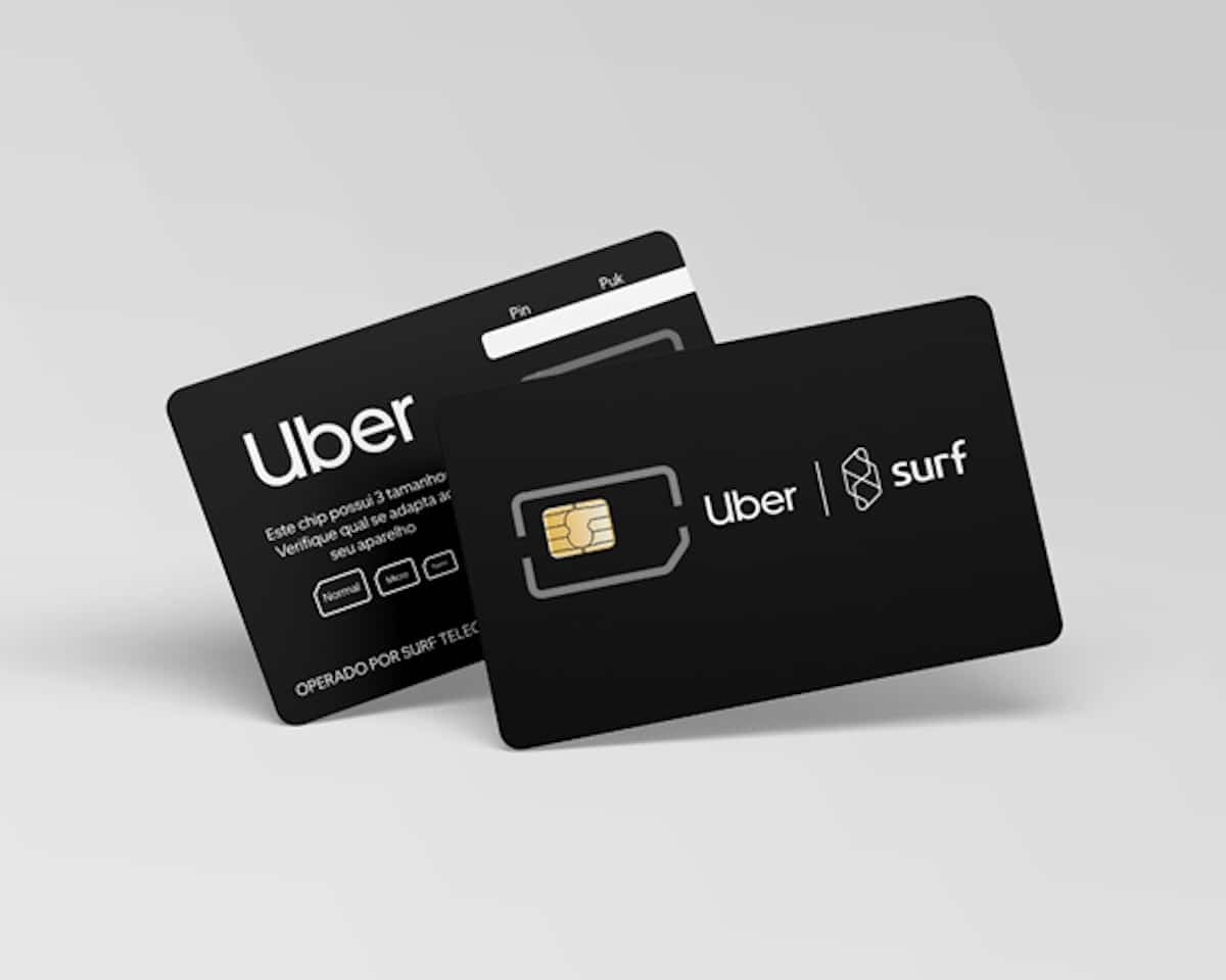 Uber Chip, parceria do aplicativo com a Surf Telecom, chega a Minas Gerais e ao Espírito Santo