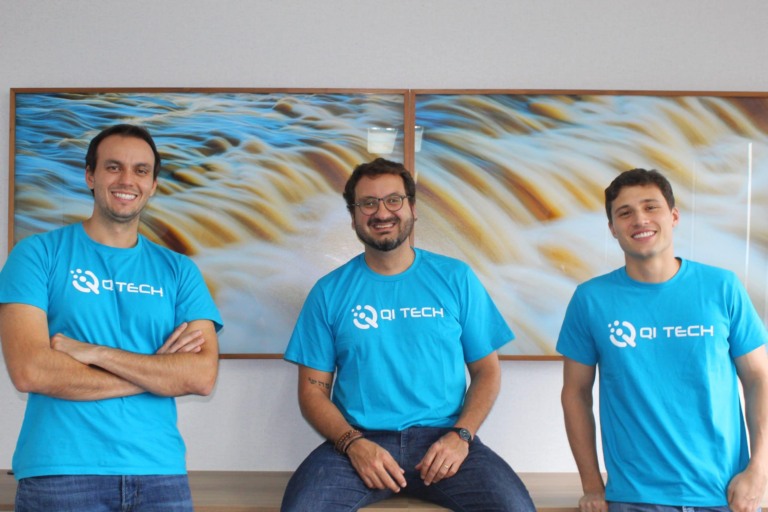 Da esquerda para a direita: Marcelo Bentivoglio, Pedro Mac Dowell e Marcelo Buosi, da QI-Tech.