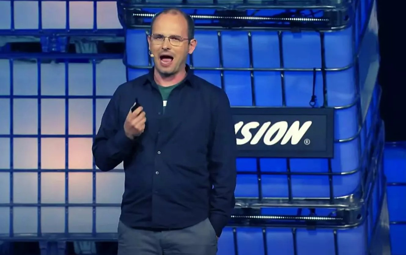 Thomas Domke, CEO do GitHub, no Collision 2023. Foto: Divulgação