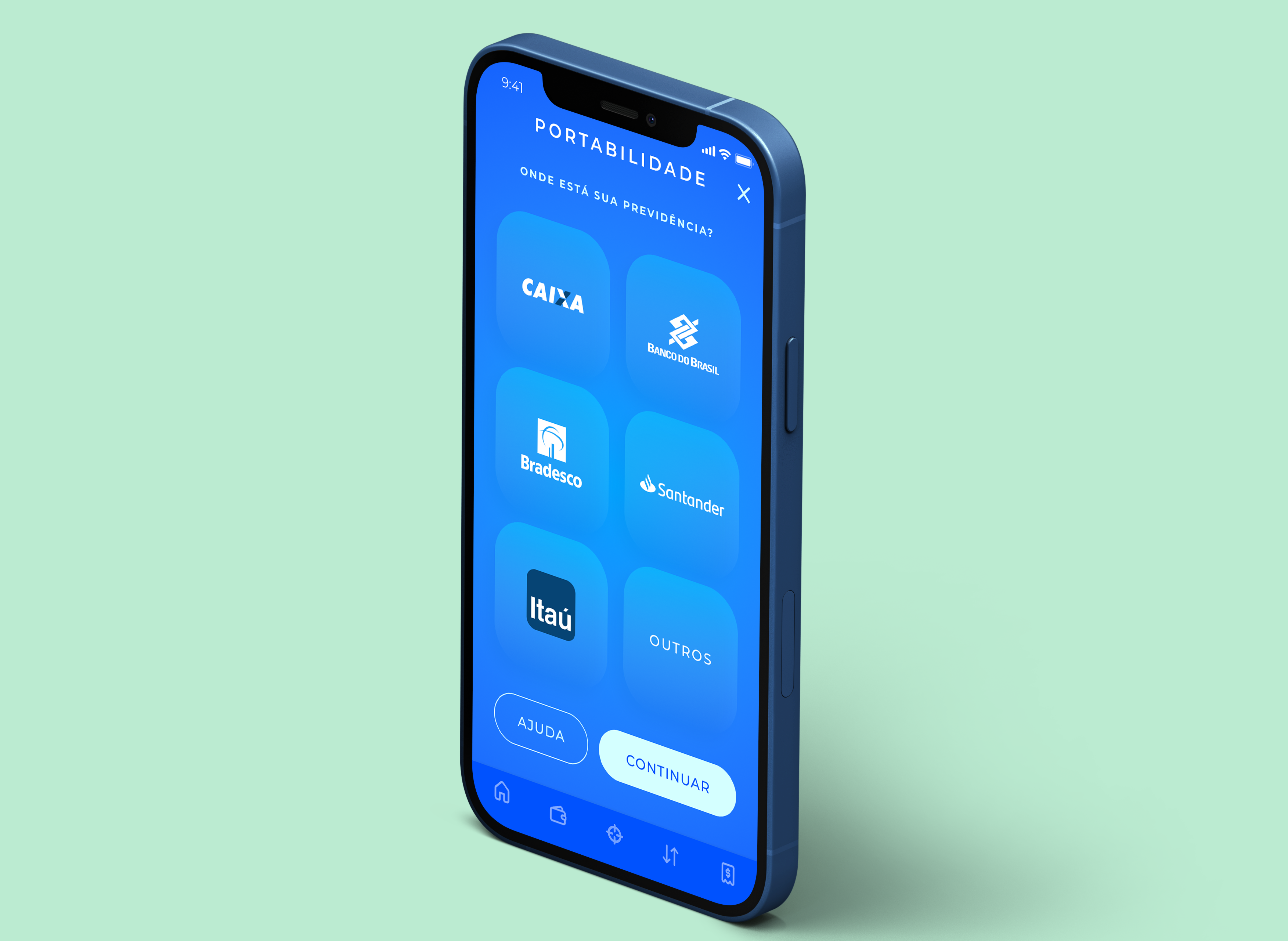 Aplicativo da Saks, fintech de previdência (Divulgação)