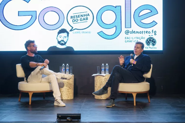 Gabriel Kawhali, fundador do Resenha do Gab, entrevista Fabio Coelho, CEO do Google Brasil - Imagem: divulgação