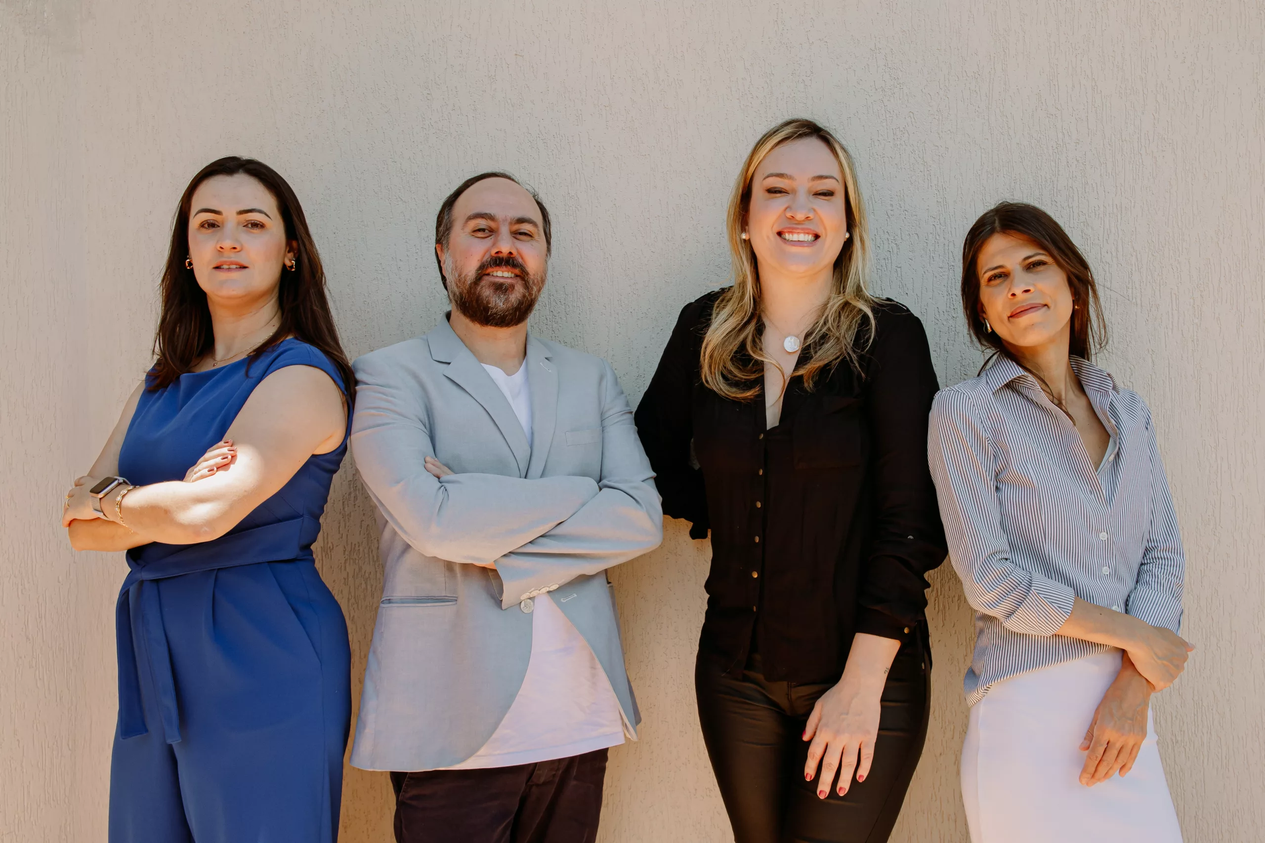 Ellen Gouveia, Rogerio Melfi, Ingrid Barth e Ana Gabriela Seincman, cofundadores da PilotIn