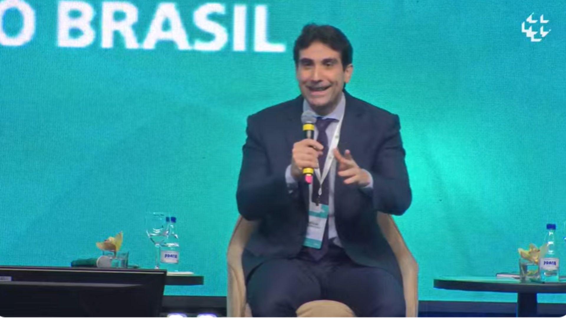 Gabriel Galípolo, presidente do Banco Central, na abertura de evento de lançamento do Pix Automático