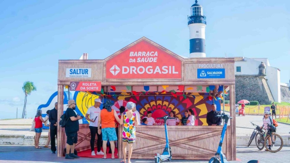 Barraca da Saúde Drogasil | Imagem: divulgação Barraca da Saúde Drogasil | Imagem: divulgação