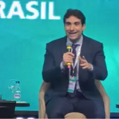 Gabriel Galípolo, presidente do Banco Central, na abertura de evento de lançamento do Pix Automático