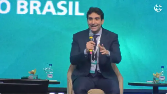 Gabriel Galípolo, presidente do Banco Central, na abertura de evento de lançamento do Pix Automático