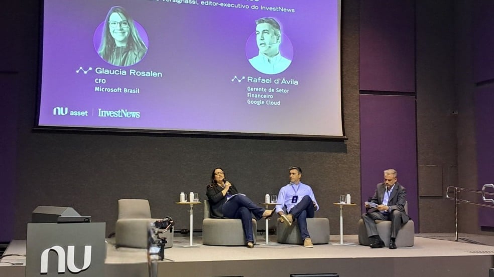 Glaucia Rosalen/Microsoft Brasil, Rafael d'Ávila/Google Cloud e Alexandre Versignassi/InvestNews | Imagem: Danylo Martins