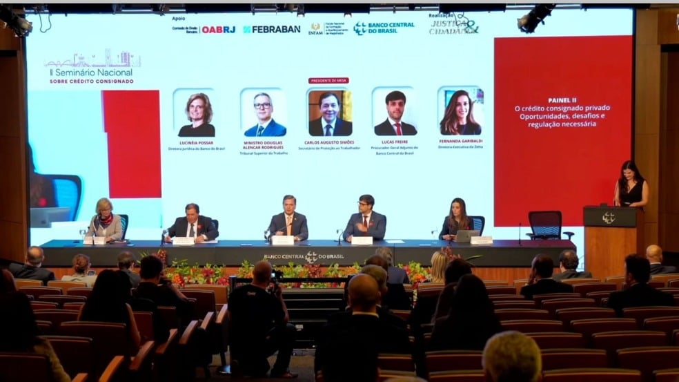 Painel sobre os desafios do novo consignado privado | Imagem: print de tela