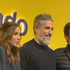 Petra Ferraz e André Chaves/Mercado Pago ao lado de Anitta e Marcos Mion | Imagem: Léa De Luca