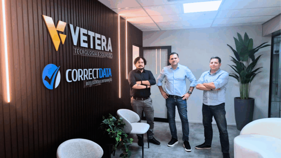 Da esq. para a dir.: Eder Costa (CTO), Renato Virches (CEO) e Mauricio Veras (CNO) | Imagem: divulgação