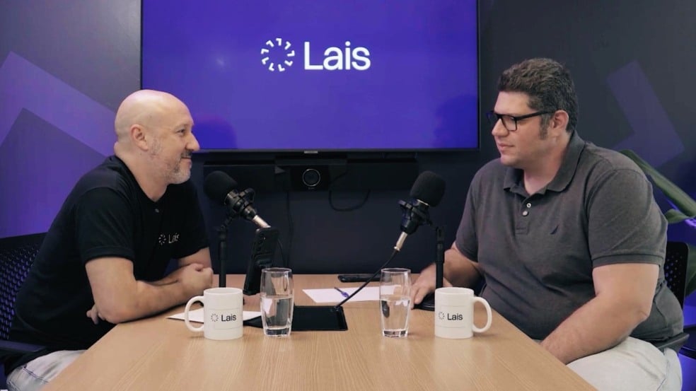 Podcast "Fala Lais”, com Diego Bonastre e Fábio Franciosi | Imagem: divulgação