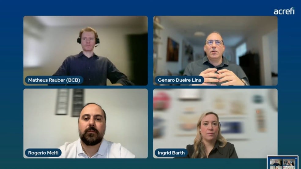 Evento online da Acrefi sobre Crédito e Open Finance | Imagem: print de tela