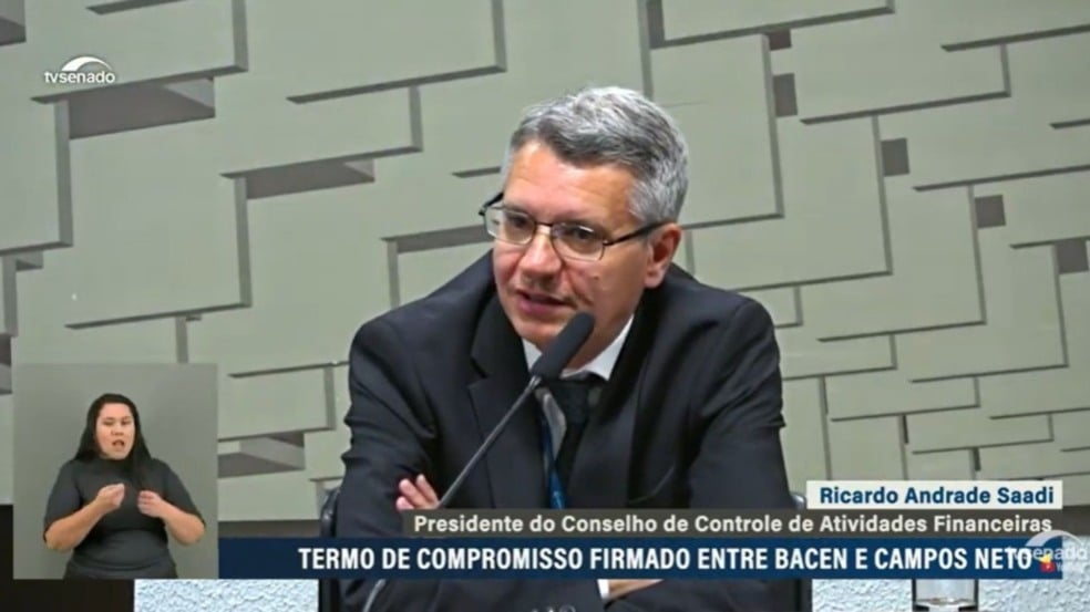 Ricardo Saadi/Coaf | Imagem: print de tela Ricardo Saadi/Coaf | Imagem: print de tela