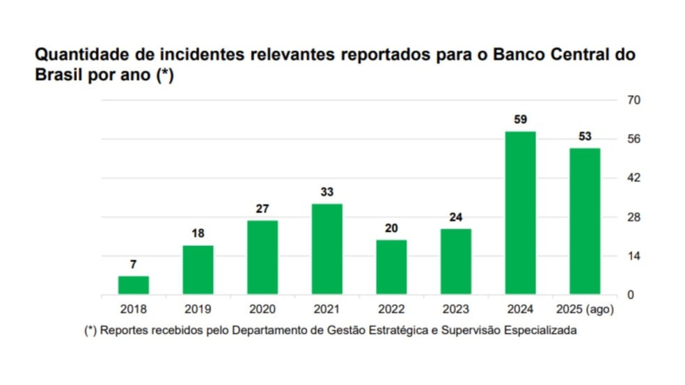 Levantamento do BC divulgado no REF do primeiro semestre de 2025 | Imagem: print de tela